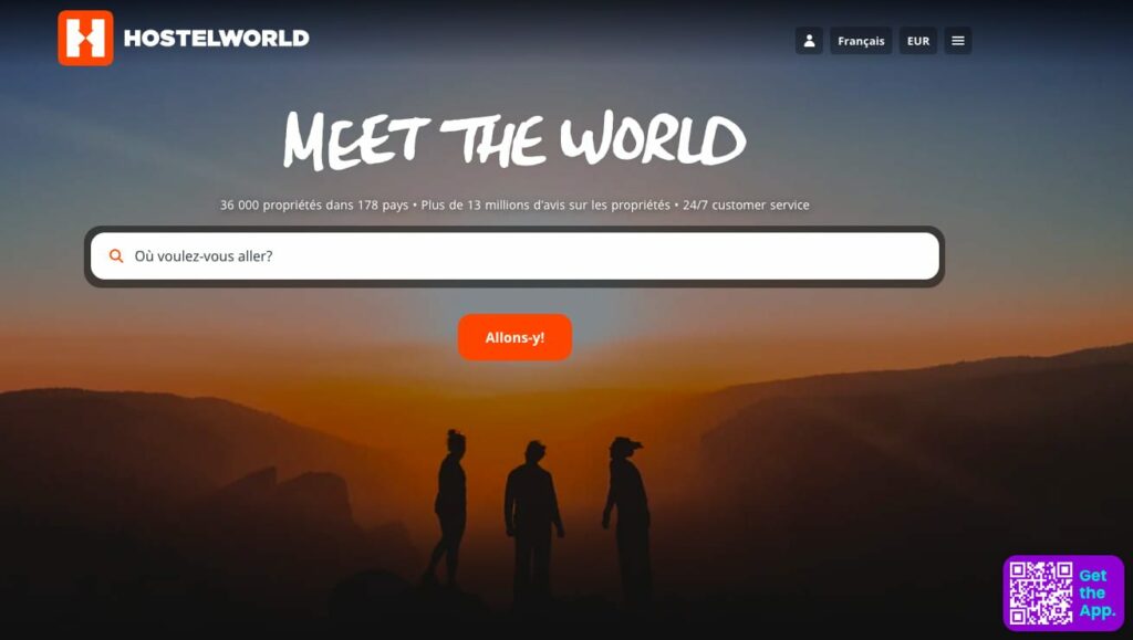 interface hostelworld
