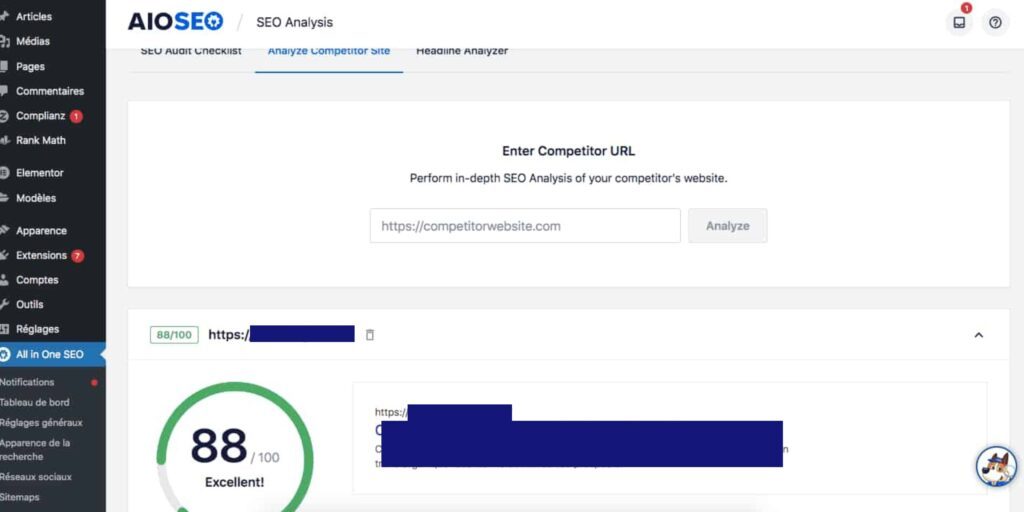 analyse concurrents all in one seo