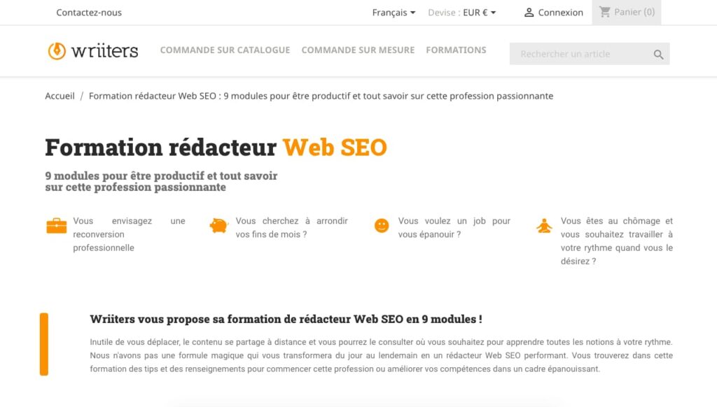 formation redacteur wriiters