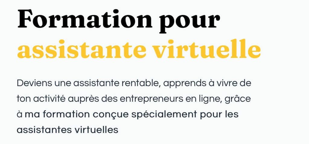 formation assistante virtuelle