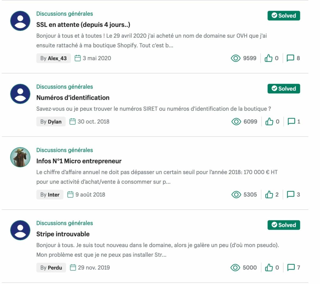 forum shopify