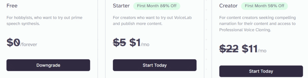 tarif elevenlabs