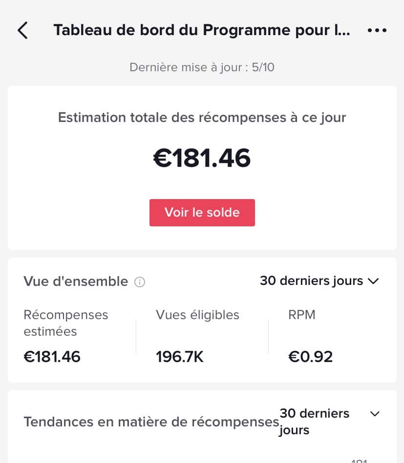 exemple remuneration tiktok