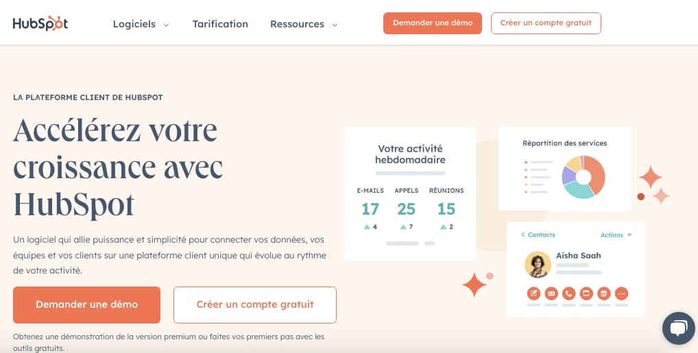 interface hubspot
