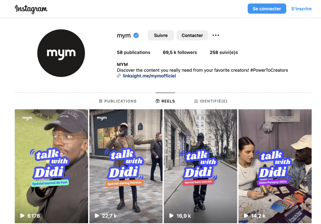 reseaux sociaux mym