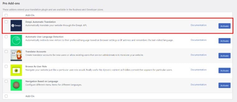 traduction deepl translatepress