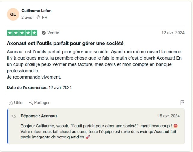 avis axonaut trustpilot 3