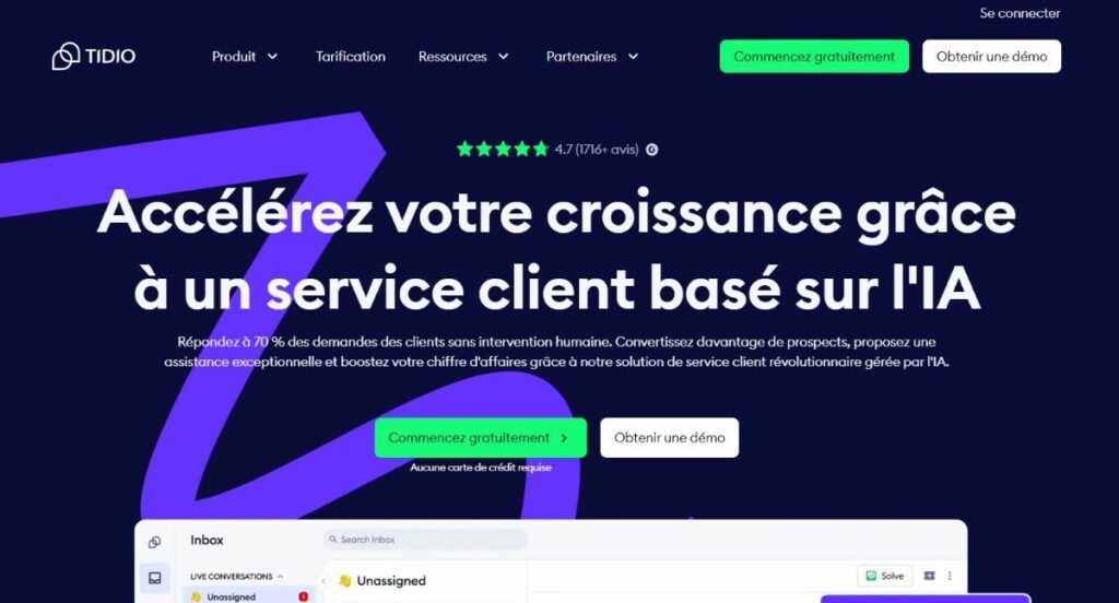 interface tidio