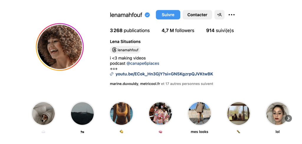 lenamahfouf salaire instagram