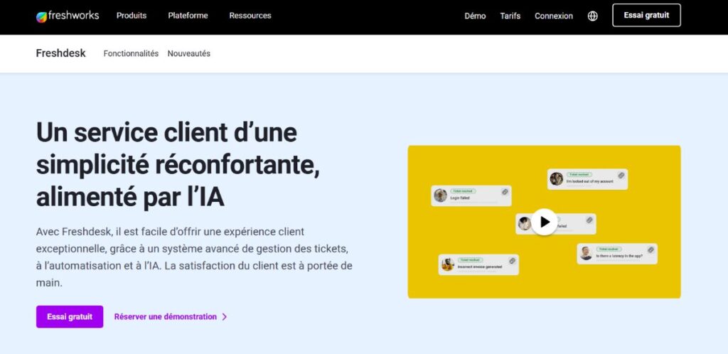 interface freshdesk
